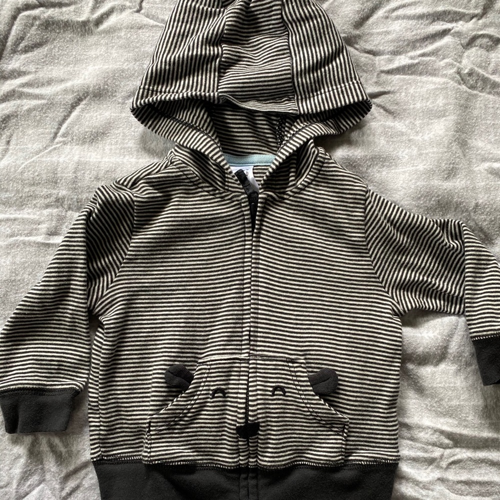Carter’s striped bear pocket jacket
